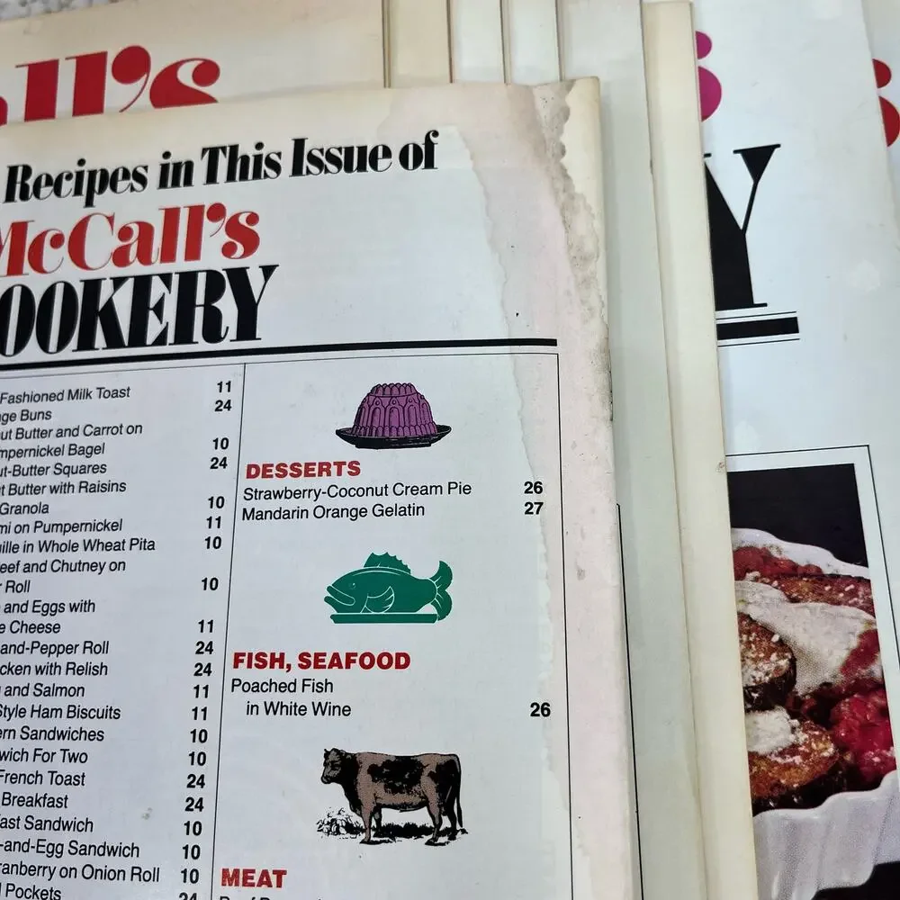 McCall's Cookery Magazine Issues 1-16 1983-85 Recipes & Homemaking Vintage